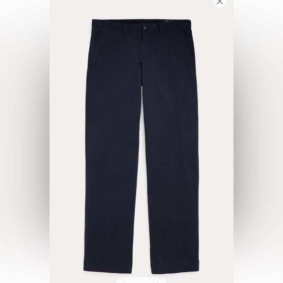 Ralph Lauren Stretch Straight Fit Navy Chinos - Picture 4 of 9